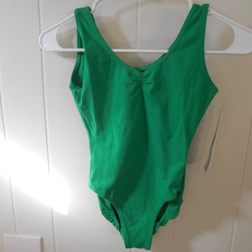 Baltogs Green Pinch Front Leotard-Petite Adult-NWT